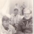 12. Гонки на кубок Ассоль Валаам 1987г. Лео Ланкинен, Сергей Багаев, Михаил Тихонов, Курочкин Володя.jpg